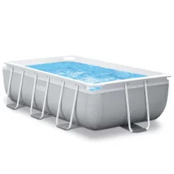 INTEX PRISM FRAME RECTANGULAR POOL SET, AGES 6+