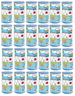 Intex Type A Easy Set Pool Filter Cartridge (24-Pack) | 29000E (59900E)