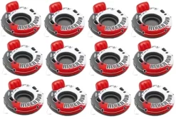 Intex Red River Run 1 Fire Edition Sport Lounge, Inflatable Water Float, 53" Diameter 12 Pack
