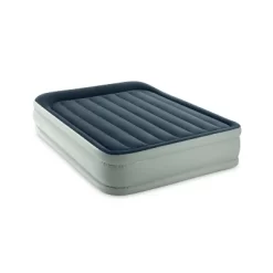 Intex Elevated 18" Premium Comfort Queen Air Mattress With Internal Pump