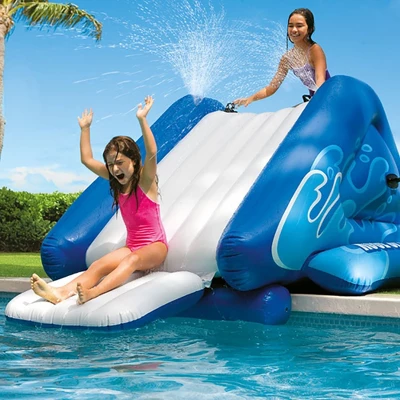 Intex Kool Splash Inflatable Pool Water Slide & Inflatable UFO Chair - Image 4