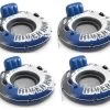 Intex River Run 1 Inflatable 53-inch Floating Lake Tube Blue (4-Pack)