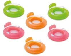 Intex Candy Color Inflatable Lounges 40" Diameter 6 Pack