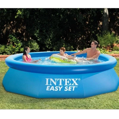 Intex 10' X 30" Easy Set Above Ground Pool + Kokido Krill Automatic Vacuum - Image 2