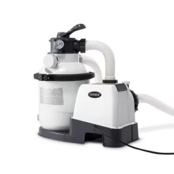 Intex Krystal Clear 1500 GPH Sand Filter Pump With Automatic Timer And 6 Function Control For 2800 To 8400 Gallon Above Ground Swimming Pools