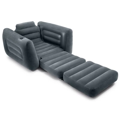 Intex 66551EP Inflatable Pull-Out Sofa Chair Sleeper That Works As A Air Bed Mattress, Twin Sized (2 Pack) - Image 2