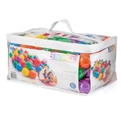 Intex Plastic Multi-Colored Balls For Bounce Houses (100 Large & 100 Small)