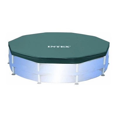 Intex 15 Foot Round Frame Easy Set Above Ground Swimming Pool Cover (2 Pack) - Image 2
