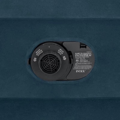 Intex 18" Pillow Top Air Mattress With Electric Pump And Headboard - Queen Size - Image 3