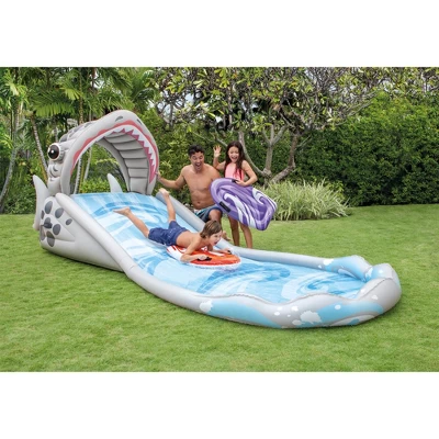 Intex Surf 'N Slide Inflatable Kids Backyard Water Slide & 120V Electric Pump - Image 3