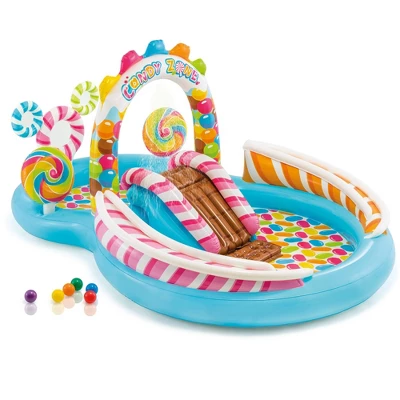 Intex 120V Quick Fill Electric Air Pump & 9ft X 51in Kids Inflatable Candy Pool - Image 4