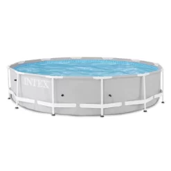 Intex 12' X 30" Steel Frame Above Ground Pool & 1000 GPH Above Ground Pool Pump