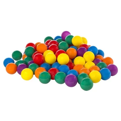 Intex Indoor Outdoor Inflatable Jump-O-Lene Kids Bouncer Castle House Ball Pit And Small Plastic Multi-Colored Fun Ballz With Carrying Bag, 100 Pack - Image 2