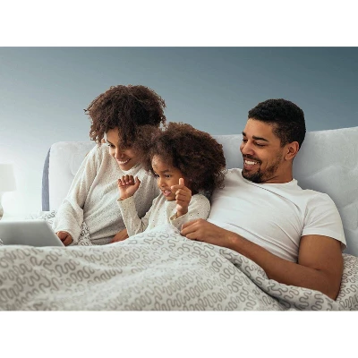 Intex 18" Pillow Top Air Mattress With Electric Pump And Headboard - Queen Size - Image 6