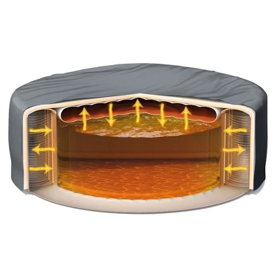 Intex PureSpa Plus 6 Person Portable Inflatable Hot Tub Bubble Jet Spa With Tablet Mobile Phone White LED Light Strip Tray Accessory - Image 3