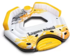 Intex 57276EP 5 Person Inflatable Laguna Lake Water Island Lounging Float Yellow