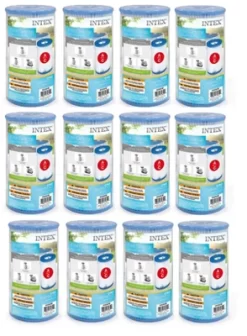 Replacement Intex Type A Pool Filter Cartridge 12-Pack