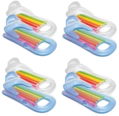 Intex King Kool Lounge Swimming Pool Lounger With Headrest (8 Pack)