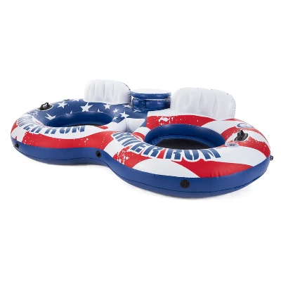 Intex American Flag 2 Person Float & River Run II 2 Person Float