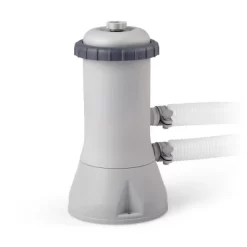 Intex Easy Set 15' X 42" Round Inflatable Outdoor Above Ground Swimming Pool Set With 1000 GPH Filter Pump, Ladder, Ground Cloth, And Pool Cover