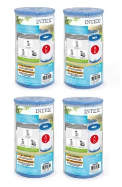 Intex Replacement Type A Filter Cartridge For Pools (4-Pack)