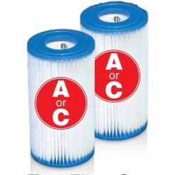 Intex 1000 GPH Easy Set Above Ground Swimming Pool Filter Pump System + Filters