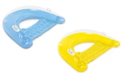 Intex Sit 'N Float Inflatable Lounges 60in X 39in Blue And Yellow 2-Pack