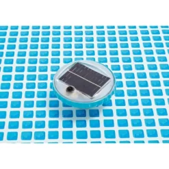 Intex 28690E 3 Color Changing Blue Green Red Purple Teal Solar Powered Auto On LED Floating Pool Light