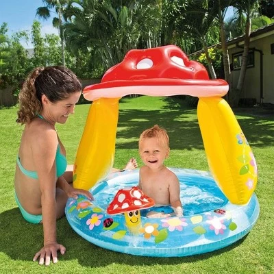 Intex Inflatable Mushroom Water Play Center Kiddie Baby Swimming Pool Ages 1-3 - Image 3