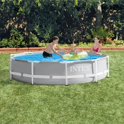 Intex 10 Feet X 30 Inches Outdoor Swimming Pool W/ Cartridge Filter Pump System - Image 2