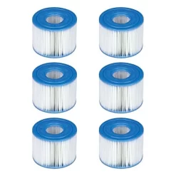 Intex 29001000000 B01DEMGBAI Intex-29001E PureSpa Type S1 Easy Set Pool Filter Cartridges, (6 Fil, 1-Pack, Blue