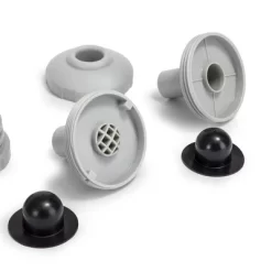 Intex 25022E Above Ground Swimming Pool Water Jet Connector Replacement Part Kit With Strainers, Nozzles, And Plugs With 1.25 Inch Fittings