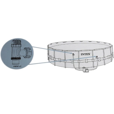 Intex Plunger Valve Part (2 Pack) +1.5 Inch Pool Pump Replacement Hose (2 Pack) - Image 3