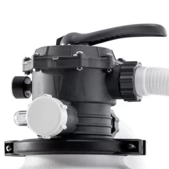 Intex 26679EG 16-Inch 2,150 GPH Krystal Clear Saltwater System And Sand Filter Pump With Automatic Timer And GFCI For Above Ground Pools, Gray