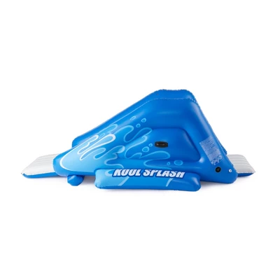 Intex Kool Splash Inflatable Play Center Swimming Pool Water Slide, Blue, And Inflatable 8.5'x5.75' Swim Center Family Pool For 2-3 Kids, Blue & White - Image 2