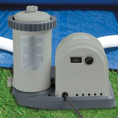 Intex 18’ X 48” Above Ground Swimming Pool And 2500 GPH Cartridge Filter Pump - Image 4