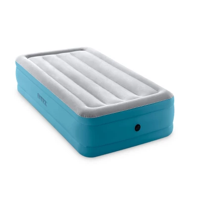 Intex Raised 16" Air Mattress With Hand Held 120V Pump - Twin Size