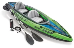Intex Challenger K2 Kayak 2 Person Inflatable Kayak Set With Aluminum Oars