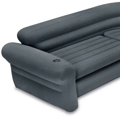 Intex Inflatable Couch Sectional, Gray & Intex Inflatable Couch Sectional, Beige - Image 4