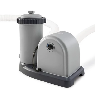 Intex Easy Set 18' X 48" Round Inflatable Above Ground Swimming Pool Set With Filter Pump, Ladder, Pool Cover, And Filter Cartridges (6 Pack) - Image 4