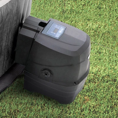 Intex 28439EP PureSpa Plus Greywood Inflatable Hot Tub Bubble Jet Spa With 4 Battery Powered Submersible Multi-Colored LED Lights - Image 3