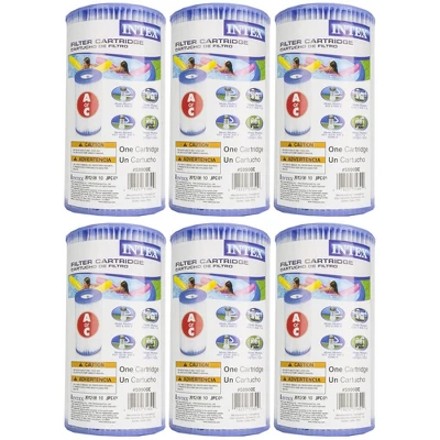 Intex Easy Set 18' X 48" Round Inflatable Above Ground Swimming Pool Set With Filter Pump, Ladder, Pool Cover, And Filter Cartridges (6 Pack) - Image 2