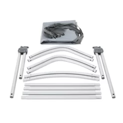 Intex Bimini Top Sun Shade Canopy Cover With Aluminum Frame For Mariner, Seahawk, Excursion, & Challenger Boat Models, Accessory Only, Gray