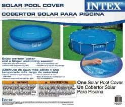 Intex 12-Foot Easy Set And Metal Frame Swimming Pool Solar Cover Tarp (2 Pack)