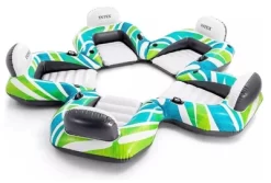 Intex Funtastic Five Floating Island 10ft 5in X 10ft X 1ft 10in