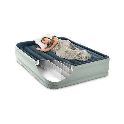 Intex Elevated 18" Premium Comfort Queen Air Mattress With Internal Pump - Image 2