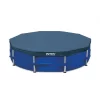 Intex 10 Foot Round Easy Set Outdoor Backyard Swimming Pool Cover, Blue