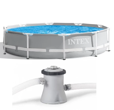INTEX 10ft X 30in Prism Frame Pool Set With Filter Pump